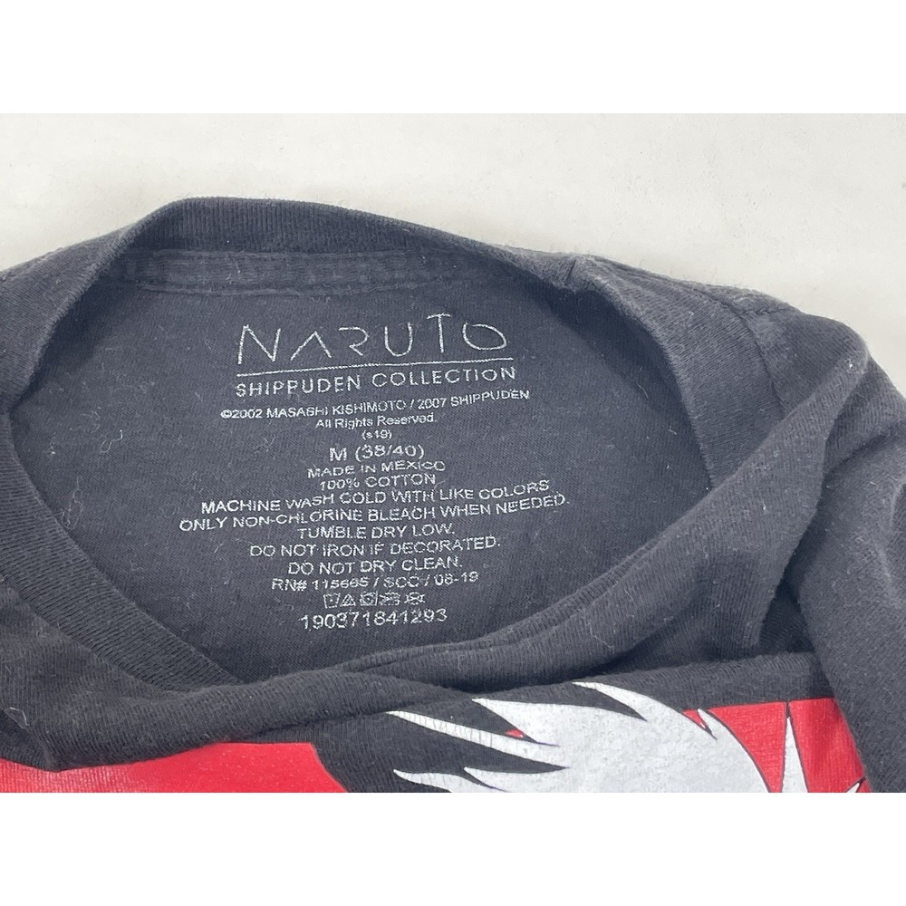 Naruto Shippuden Kakashi Hatake 07 Graphic T Shirt Mens Size M Black - Picture 4 of 4